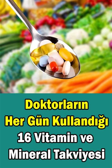 Sağlıklı yaşam için vitamin ve mineral takviyeleri